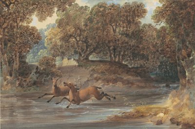 منظر طبيعي مع دير ، نورث كارولينا ، c.1820 (مرحاض وجواش فوق الجرافيت على الورق) بواسطة جوشوا H. شو